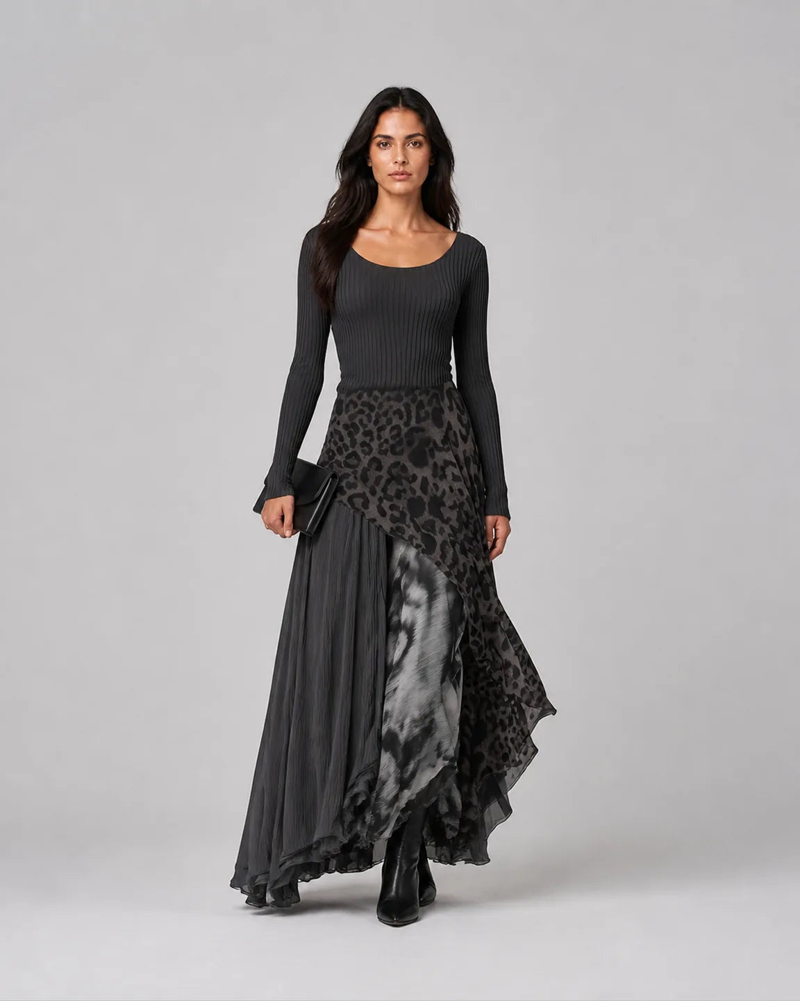 Ada-Pearl Elegant Maxi Dress — full-body studio view