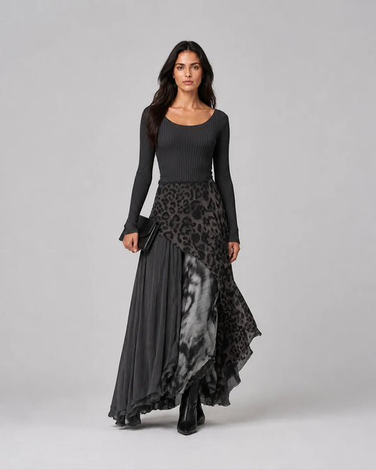 Ada-Pearl Elegant Maxi Dress — full-body studio view