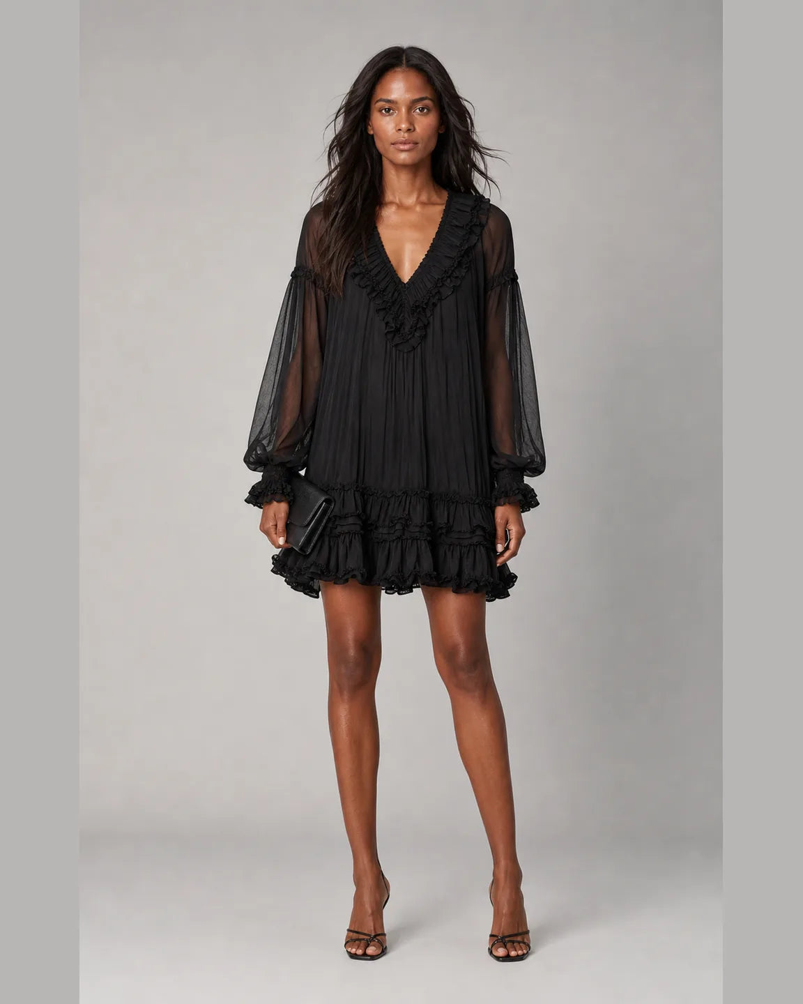 Della-Grace Mini Dress — full-body studio view