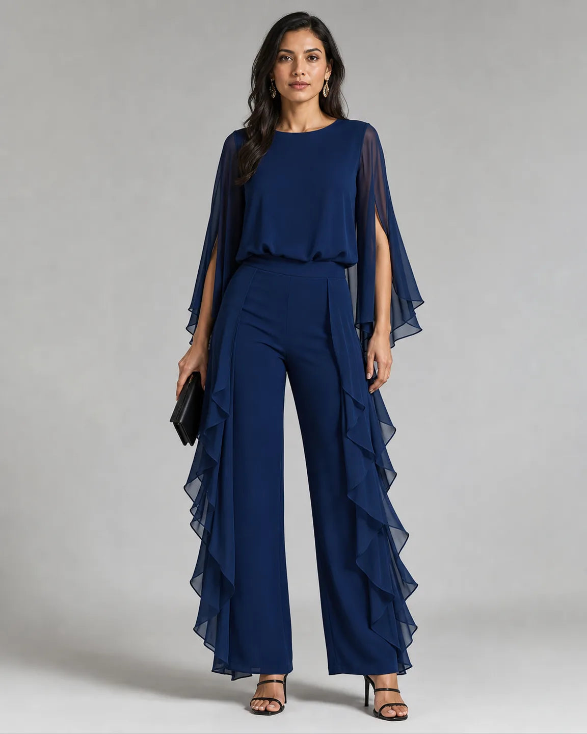 Elsa-June Elegant Two-Piece Set — full-body studio view