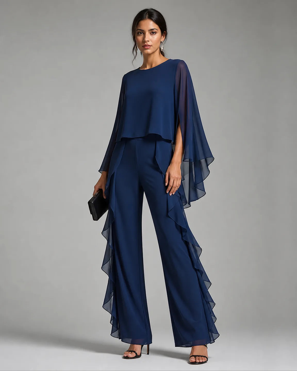 Elsa-June Elegant Two-Piece Set — three-quarter studio view
