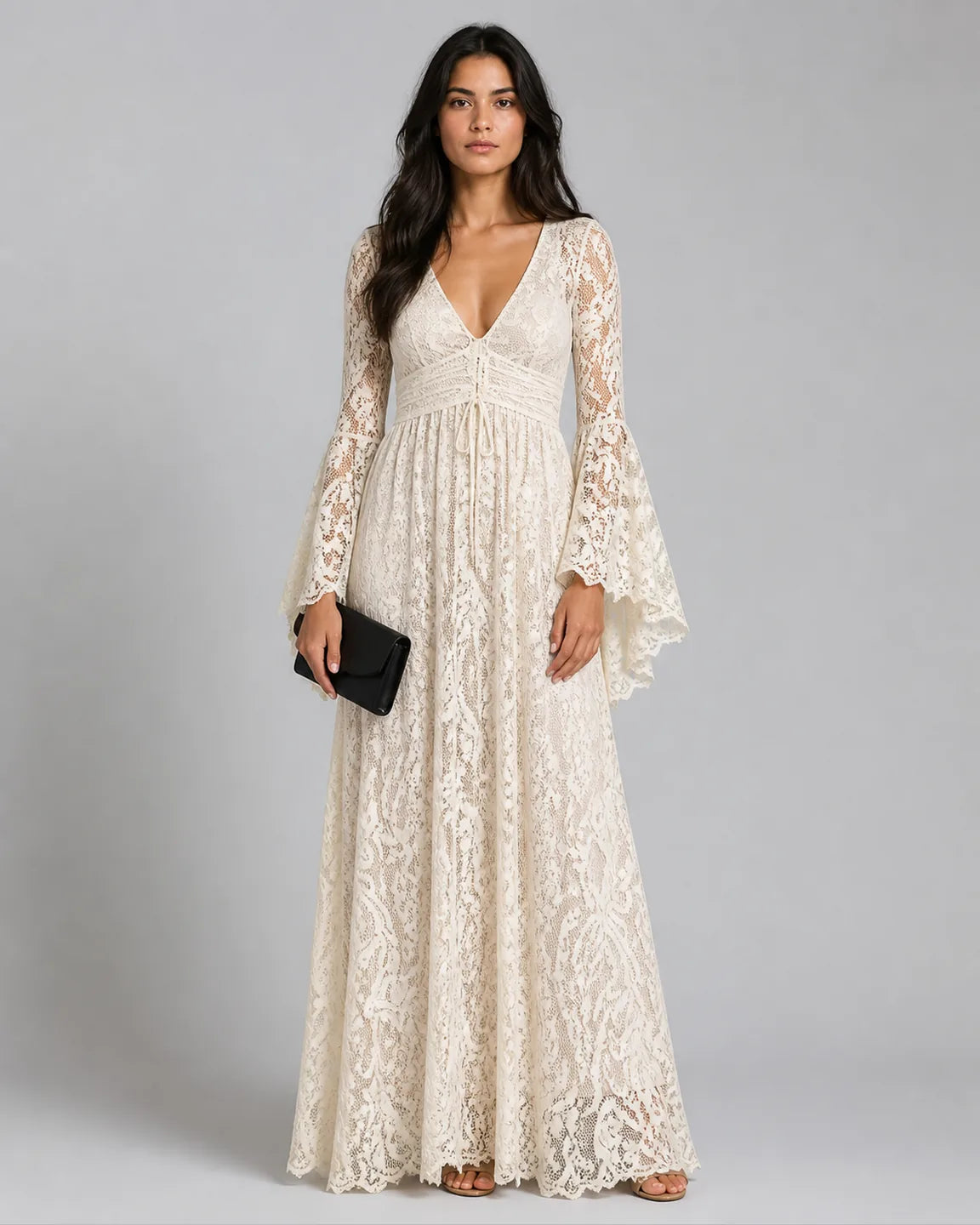 Gwen-Belle Maxi Dress — full-body studio view