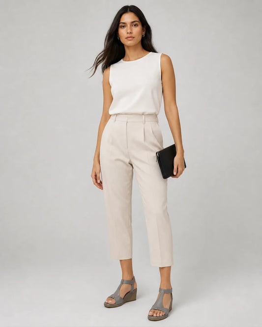 Iris-Grace Open Elegance Sandals in Gray — full-body studio view