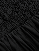 Ärmelloses Baumwoll-Maxikleid mit Taschen und Cut-outs – Schwarz, Ansicht 6