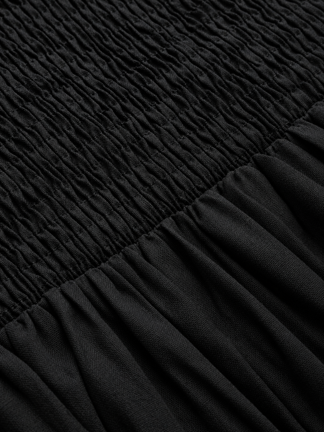 Ärmelloses Baumwoll-Maxikleid mit Taschen und Cut-outs – Schwarz, Ansicht 6