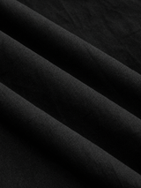 Ärmelloses Baumwoll-Maxikleid mit Taschen und Cut-outs – Schwarz, Ansicht 7
