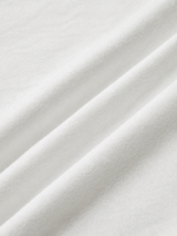 Baumwoll-T-Shirt mit Knotendetail – Weiß, Ansicht 4