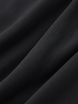 Langes Kleid mit Rundhalsausschnitt – Schwarz, Ansicht 7