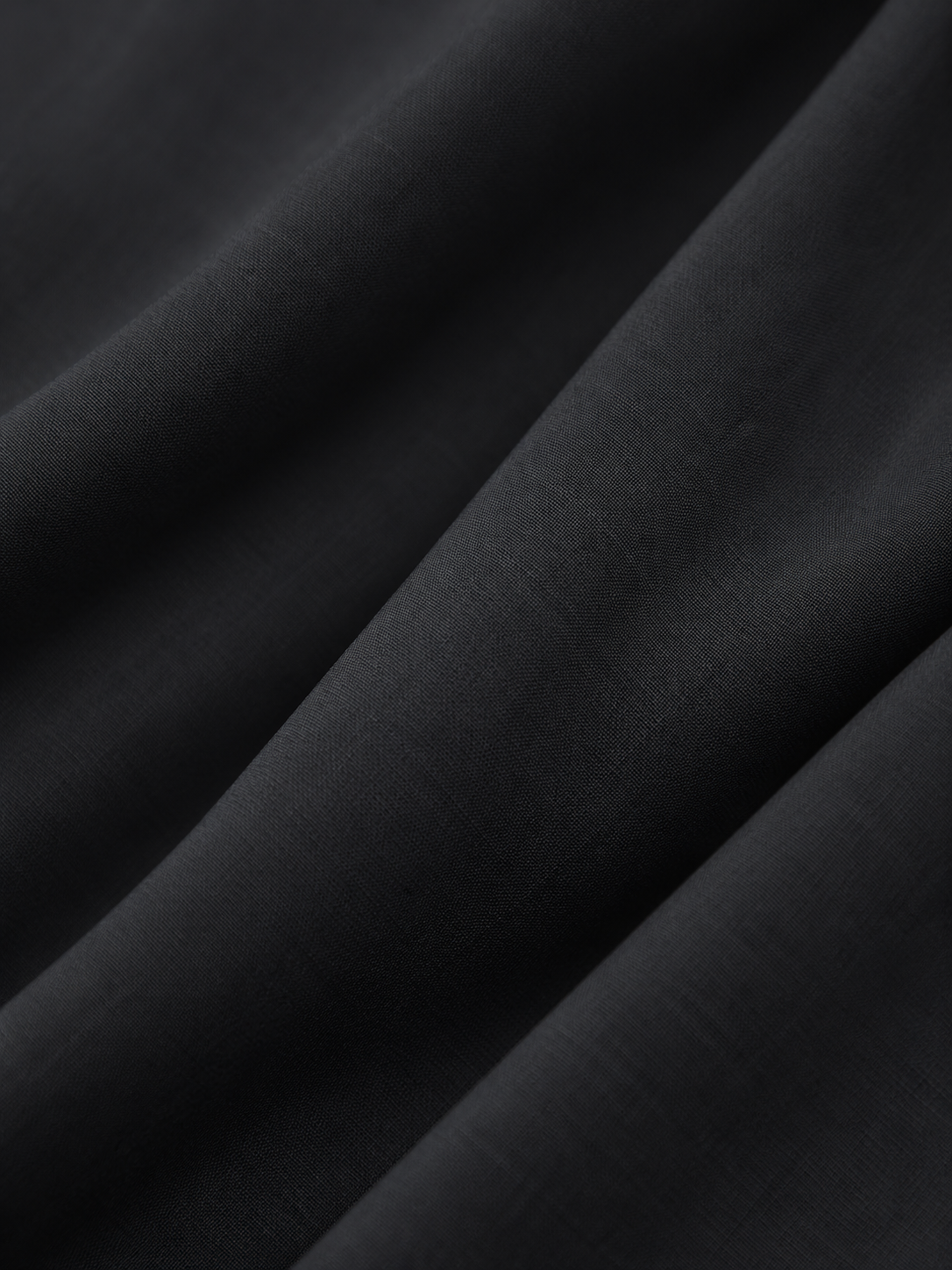 Langes Kleid mit Rundhalsausschnitt – Schwarz, Ansicht 7