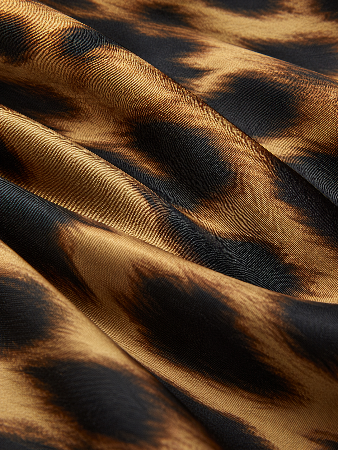 Schmaler Maxirock mit Leopardenmuster – Braun, Ansicht 7