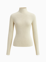 Zweifarbiges Langarm-Stricktop mit beidseitigem Design – Schwarz, Ansicht 7
