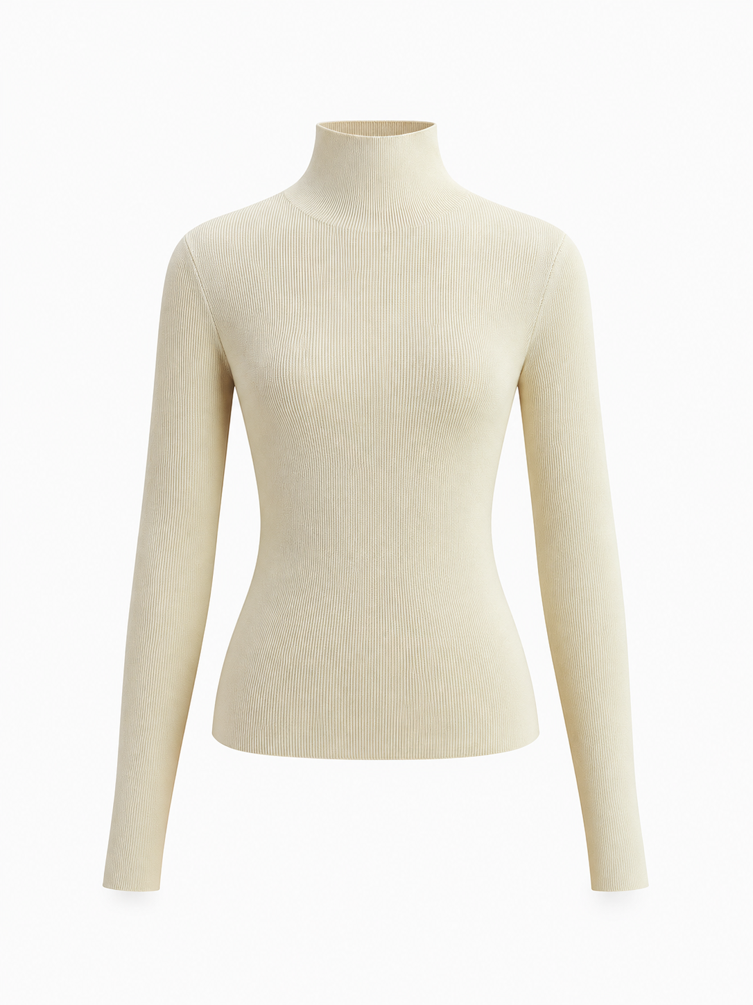 Zweifarbiges Langarm-Stricktop mit beidseitigem Design – Schwarz, Ansicht 7