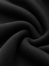 Zweifarbiges Langarm-Stricktop mit beidseitigem Design – Schwarz, Ansicht 8