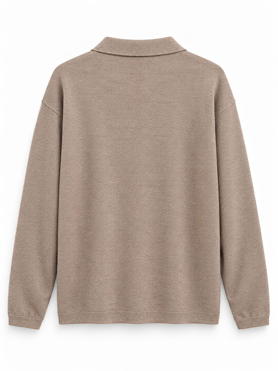 Legerer Pullover mit Kragen – Braun, Ansicht 8