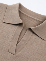 Legerer Pullover mit Kragen – Braun, Ansicht 9