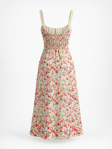 Midikleid mit Blumenprint und schmalen Trägern – Mehrfarbig, Ansicht 7