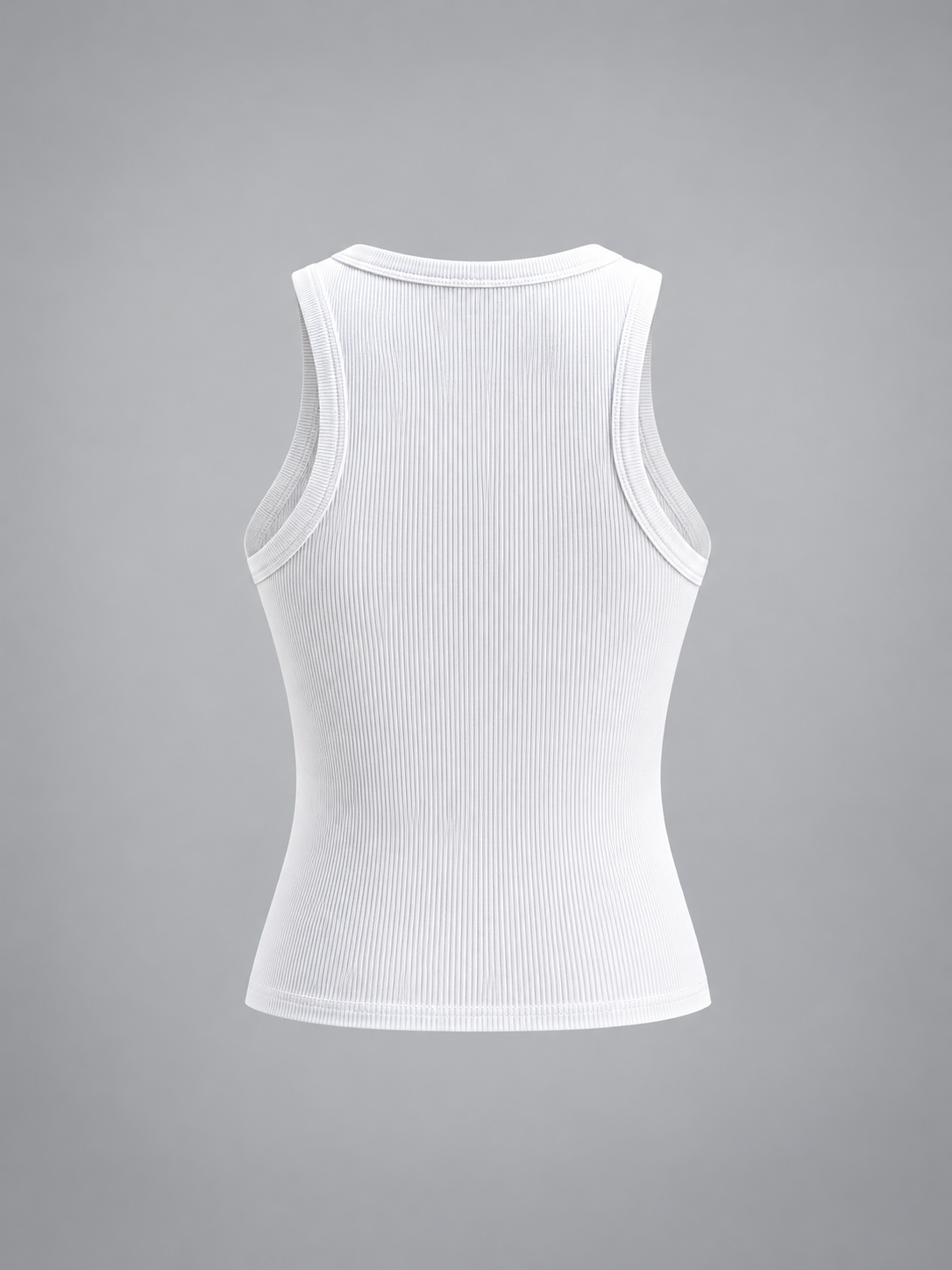 Cropped-Tanktop – Weiß, Ansicht 4