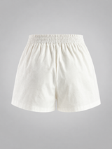 Set mit rückenfreiem Neckholder-Top und Shorts – Weiß, Ansicht 13