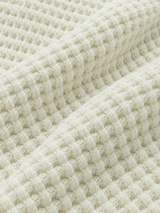 Figurbetonter Pullover mit Waffelstruktur – Apricot, Ansicht 5