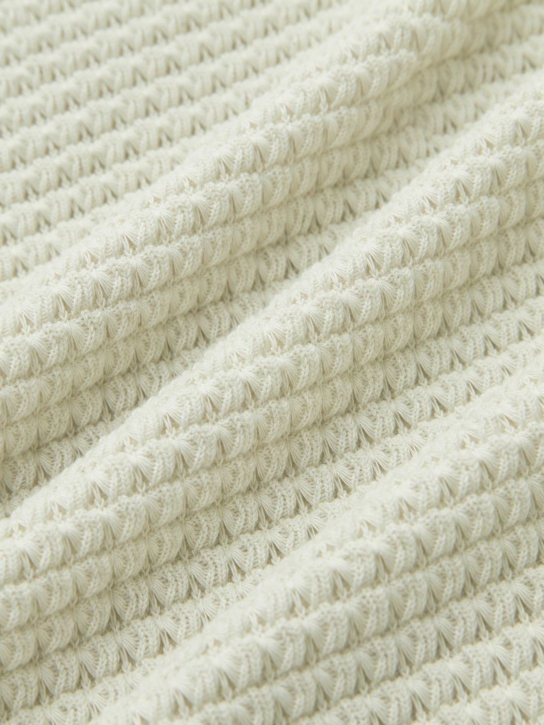 Figurbetonter Pullover mit Waffelstruktur – Apricot, Ansicht 6