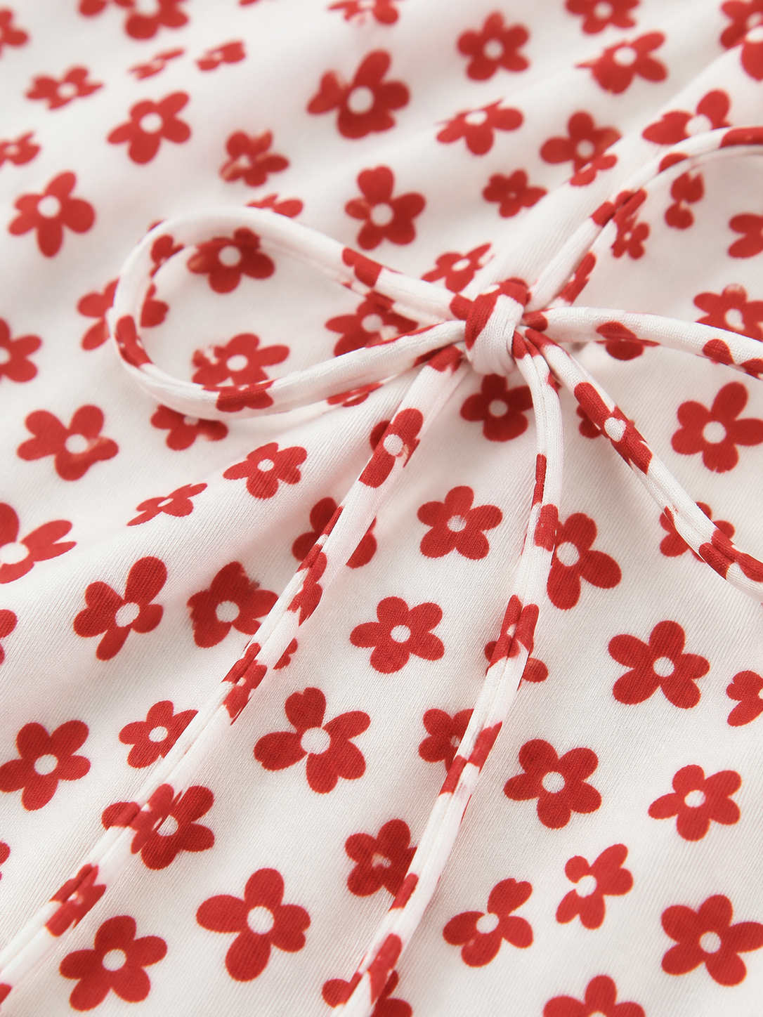 Fließendes Maxikleid mit Blumenprint und überkreuzten Trägern – Mehrfarbig, Ansicht 4