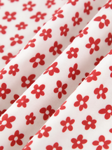Fließendes Maxikleid mit Blumenprint und überkreuzten Trägern – Mehrfarbig, Ansicht 5
