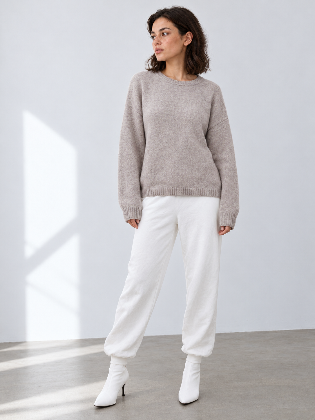 Leichter Strickpullover – Camel, Ansicht 3