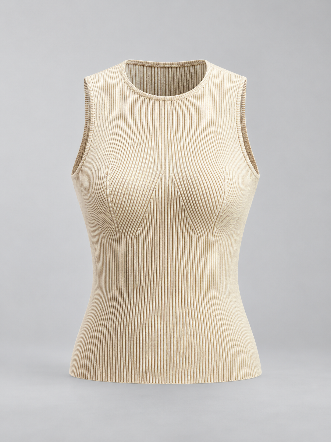 Unifarbenes Basic-Tanktop – Apricot, Ansicht 6