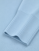 Oversized-Rollkragenpullover – Blau, Ansicht 6