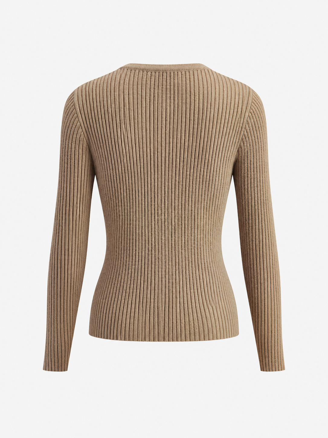 Cardigan mit Knopfleiste und Schlitz – Camel, Ansicht 10