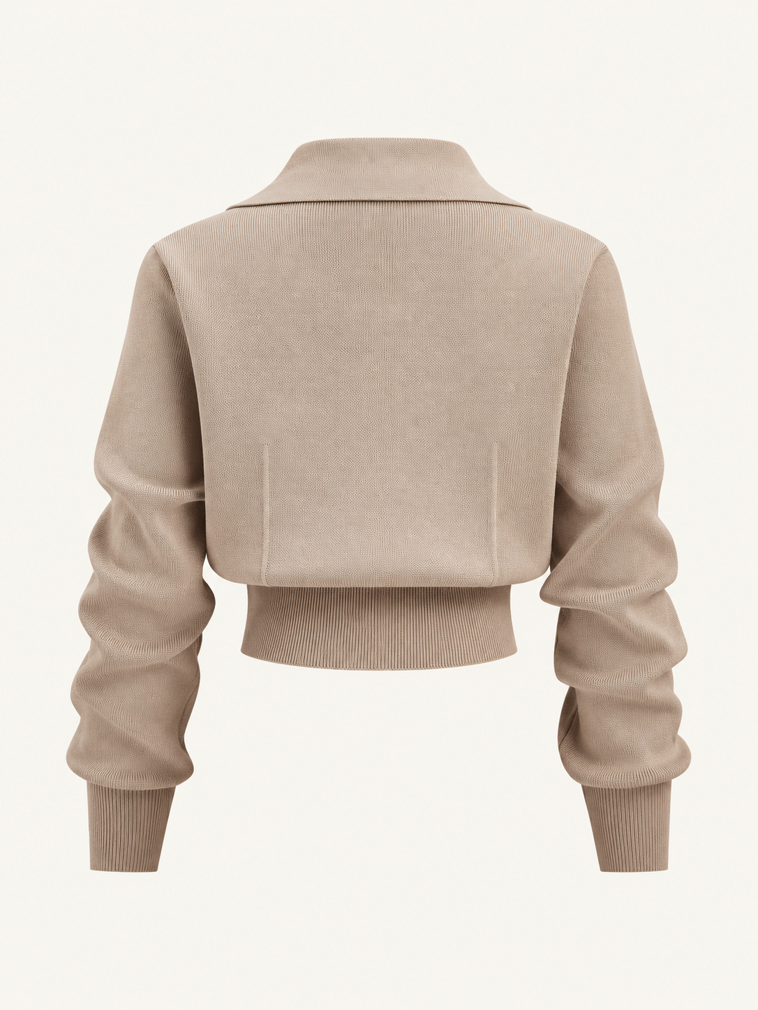 Set aus Cardigan mit Metallknöpfen und Midirock – Khaki, Ansicht 8