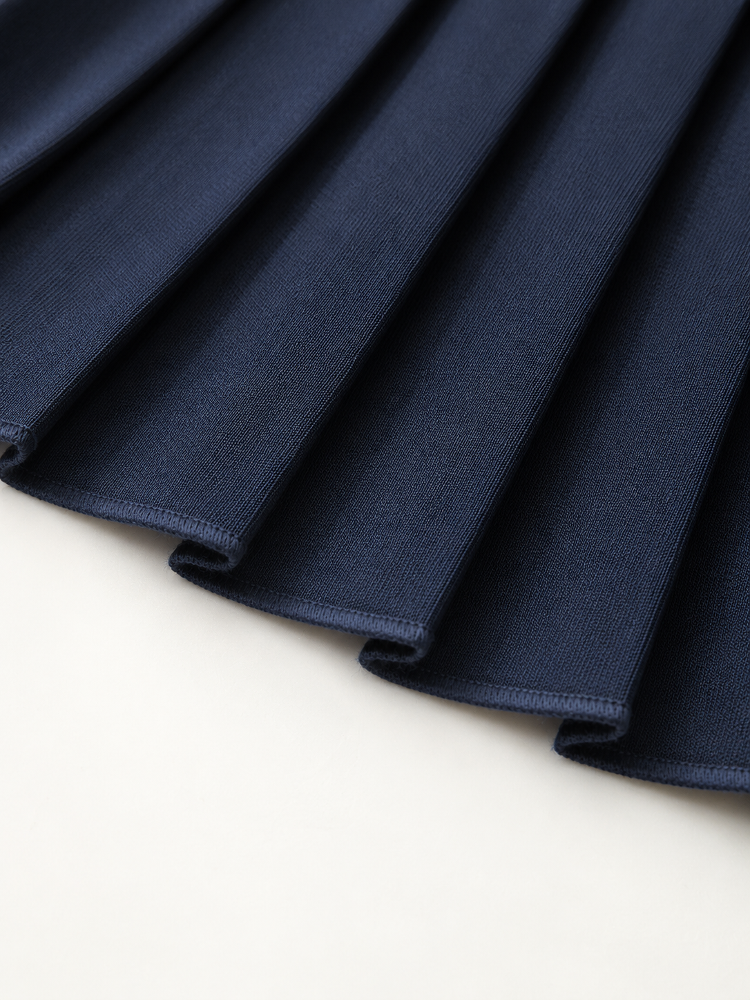 Ärmelloses Blazerkleid mit Falten und Gürtel – Marineblau, Ansicht 6