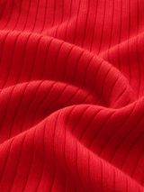 Langarm-Cardigan mit Rüschenbesatz und Knopfleiste – Rot, Ansicht 6