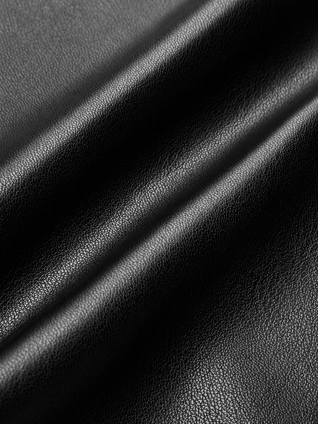 Kunstlederhose mit hohem Bund – Schwarz, Ansicht 7