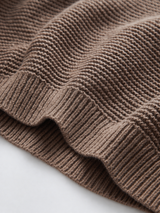 Schlichter Pullover mit V-Ausschnitt – Camel, Ansicht 4