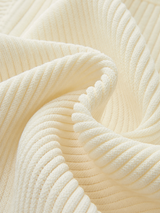 Rippstricktop mit Rüschen – Beige, Ansicht 8