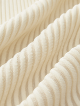 Rippstricktop mit Rüschen – Beige, Ansicht 9