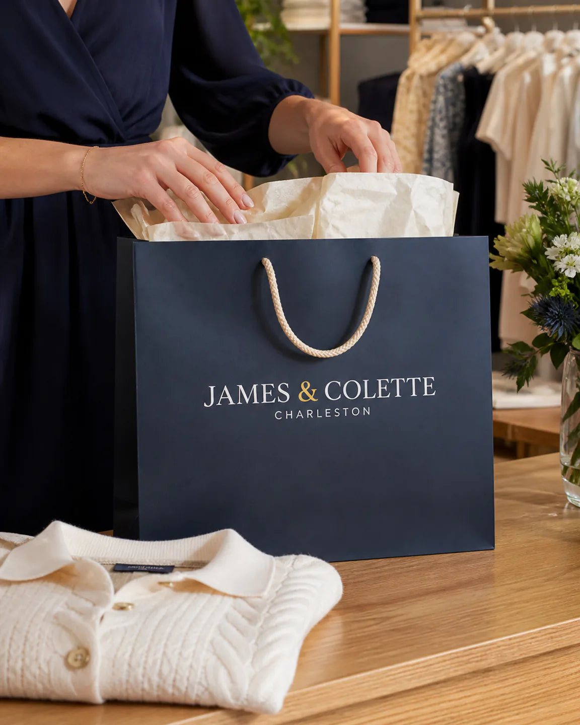 James & Colette boutique packaging and proven quality
